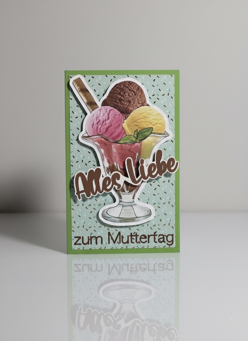 Gutscheinverpackung "Summer Vibes" – Eis-Motiv